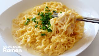 Creamy Cheese Ramen Noodles Recipe tiktokrecipes tiktokviral ramennoodles [upl. by Arocahs]