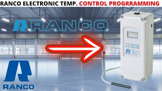 HVACR Training How To Program RANCO Electronic Temperature Control RANCO ETC111000000 Control [upl. by Charmaine]