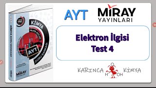 Miray Yayınları AYT Kimya Soru Bankası Elektron İlgisi Test 4 [upl. by Chelsey113]