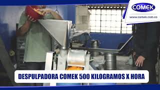 Despulpadora de frutas ref 500 Comek equipos par alimentos [upl. by Aihcropal]