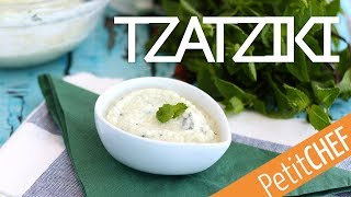 Tzatziki salsa griega de yogur pepino y menta  Petitchef [upl. by Haraf]