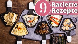 Die 9 leckersten Raclette Rezepte [upl. by Ahsauqram]