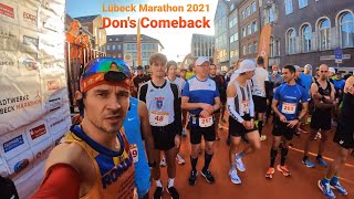 Lübeck Marathon 2021 Dons Comeback  52nd Marathon sub 3 streak stays alive [upl. by Yraccaz321]