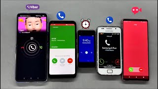 Viber JusTalk Incoming call Alarm Clock Samsung S24  S Plus  LG Q6 Plus  Oppo Flip  Sony Xp [upl. by Nairod]