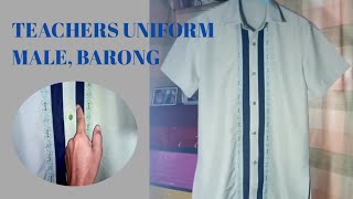 TEACHERS UNIFORM 2021 MALE BARONG BARONG DEPED UNIFORM MALE [upl. by Terchie471]