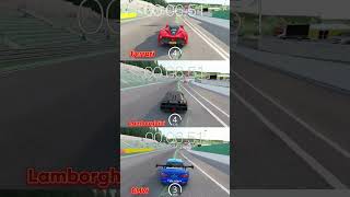 Ferrari vs Lamborghini vs BMW in Arsetto Corsa [upl. by Nahtan863]