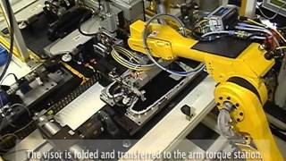 Sun Visor Assembly Cell  JR Automation  Product Demonstrations [upl. by Essilem250]