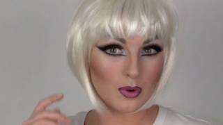 Drag makeup tutorial Pt2 eyes contouring etc [upl. by Ahsiema617]