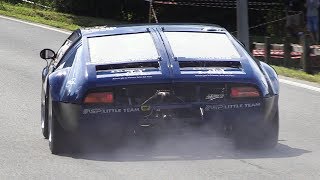 De Tomaso Mangusta Accelerations Fly Bys amp Sounds on Hillclimb [upl. by Valle428]