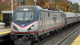 Northeast Corridor Railfanning 10132024 Route 128 Sharon and Mansfield In HDR [upl. by Bodkin]