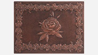 Roses Copper Kitchen Backsplash Tile [upl. by Yrogerg]