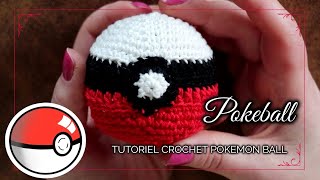 Pokeball Tutoriel Crochet Amigurumi Pokemon ball  Peluche au crochet [upl. by Broeker]