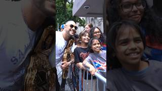 Damian Priest was living his best life with some fans at the Puerto Rican Day Parade 🇵🇷 [upl. by Rosella]