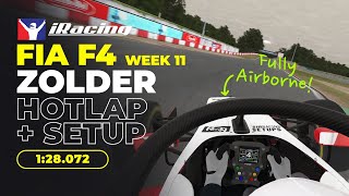 iRacing Onboard Lap FIA F4 Week 11  Zolder 128072  Setup Link [upl. by Bari575]