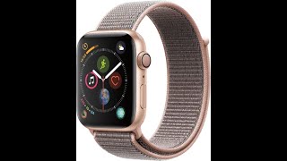 Unboxing Apple Watch Series 4 44mm GPS Gold Pink Sand Sport Loop [upl. by Schwartz490]