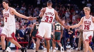 Bulls vs Sonics  1996 NBA Finals Game 6 Bulls win 4th championship [upl. by Byrom]