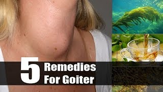 5 Useful Home Remedies For Goiter  By Top 5 [upl. by Assilana]