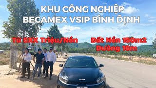 Becamex VSIP Bình Định  Sở Hữu Ngay Nền 150m2 Đường 16m Từ 5xxtrNền [upl. by Aenert]