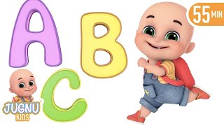 The Phonics Song with two letter words  A for apple  Learn English with abc alphabet by Jugnu Kids [upl. by Fulbright]