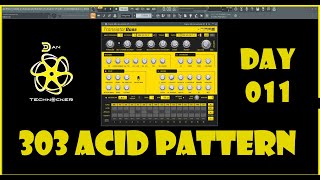 Acid melodic 303 pattern Day 11 FlStudio21 TransistorBass TB303 roland303 acid303 flstudio24 [upl. by Adliwa]