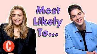 quotYoure sweetquot After Ever Happys Hero Fiennes Tiffin and Josephine Langford play Most Likely To [upl. by Tamma]