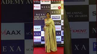 Tanishaa Stuns in Saree at an award event  Bollywood Update htlifestyle bollywood [upl. by Gudrun]