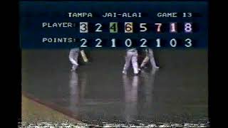 Tampa Jai Alai 1993 game 13 quiniella [upl. by Adlitam601]