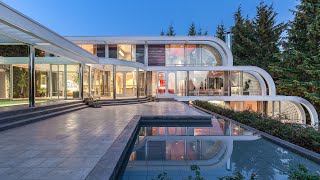 A Sensational Waterfront 84 Acre Modern Architecture Oasis in West Vancouver [upl. by Kihtrak]