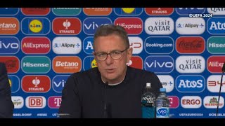 Ralf Rangnick Post Match Press Conference Austria vs France 01 [upl. by Ninnetta]