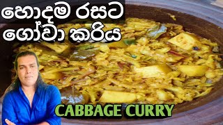 ගෝවා මෙහෙම රසට ලේසියේන්  CABBAGE CURRY RECIPES Gowa Curry Recipe RuwaaWithRecipes [upl. by Nellac]