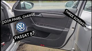 HOW TO CHANGE DOOR PANEL PASSAT B7 🪛🔧 [upl. by Bear]