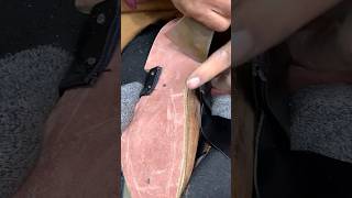 Leather shoes manufacturing satisfying leather leatherclothes leatherclothing handmade yt [upl. by Salakcin413]