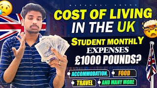 Cost of Living in the UK 🇬🇧  Student Monthly Expenses 💶  is London Expensive 🤯 💔 [upl. by Tilla734]