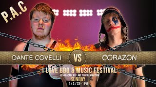 Dante Covelli Vs CoraZon 2023 Lake Placid [upl. by Eicul]