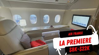 Air France La Premiere First Class B777 Miami to Paris [upl. by Aisetra]