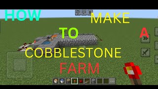 How to make cobblestone generator  cobblestone generator kaise banaye  Minecraftpe farms [upl. by Christmas341]