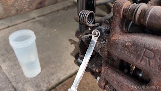 How To Remove A Seized or Rusted Brake Bleeder Screw [upl. by Nahaj]