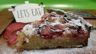 Anas Food  HomeMade Frangipane Plum Tart Recipe [upl. by Birkett59]