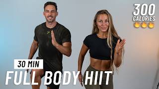 30 MIN FULL BODY HIIT WORKOUT  NO JUMPING  No Equipment No Repeats [upl. by Bathulda]