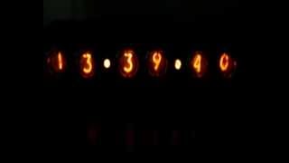 Nixie Clock IN1  Attiny2313\4313 Night [upl. by Namso419]