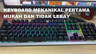 Keyboar Mekanikal Aula F 2066 II Review Bahasa Indonesia [upl. by Adnilak]