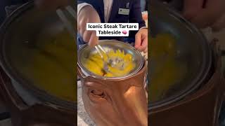 Iconic Steak Tartare Tableside Service [upl. by Goer132]