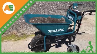 Carretilla eléctrica de ruedas Makita DCU180 funcionamiento [upl. by Jehu]