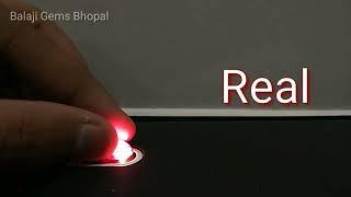 How to check Ruby Stone Real or Fake with Flashlight [upl. by Nolek]