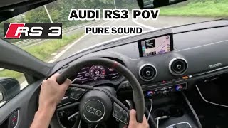 Audi RS3 Stage 1 POV Pure Sound [upl. by Eninahpets]