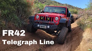 FR42  Telegraph Line  Offroad Trail  Arizona [upl. by Elimac]