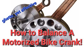 EASILY Balance Motorized Bike Crankshaft [upl. by Rot42]