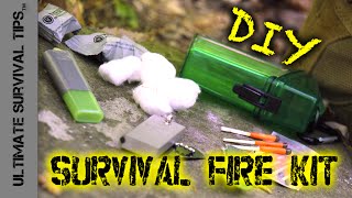 DIY  BEST Survival FIRE Kit  Bug Out  Camping  EDC  Emergencies [upl. by Kessia191]