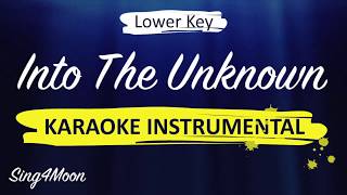 Into The Unknown – Frozen 2 Karaoke Instrumental Lower Key [upl. by Guthrie629]