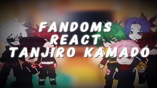 Fandoms react To Tanjiro  Demon slayer read description [upl. by Marijn]